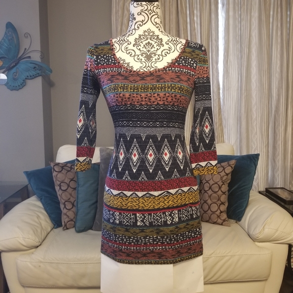 Dress Small Multicolor Fall - Picture 2 of 3